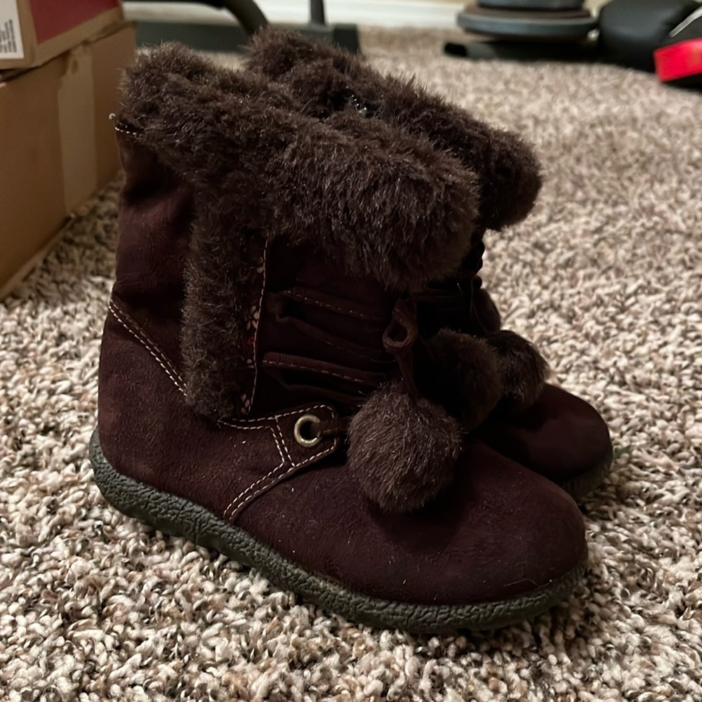 Wonder kids size 10 girls brown boots